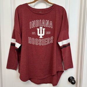 Crimson Indiana Hoosiers Long Sleeve Tee | National Collegian XL